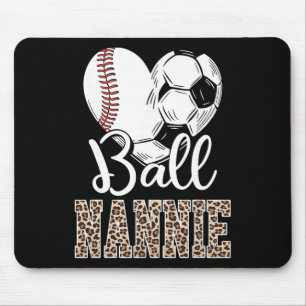 Byll Nannie Heart Bysebyll Soccer Nannie Leopard Mouse Pad