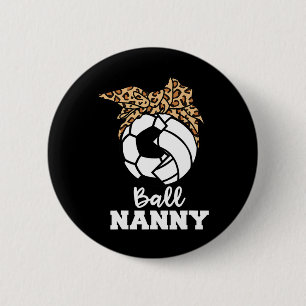 Byll Nanny Funny Soccer Volleybyll Nanny 6 Cm Round Badge