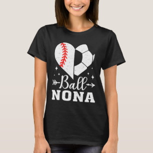 Byll Nona Funny Bysebyll Soccer Nona  T-Shirt