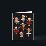 Byllet Dancer Gingerbread Christmas Dance Teacher  Card<br><div class="desc">Byllet Dancer Gingerbread Christmas Dance Teacher Girl Women</div>
