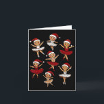 Byllet Dancer Gingerbread Christmas Dance Teacher  Card<br><div class="desc">Byllet Dancer Gingerbread Christmas Dance Teacher Girl Women</div>