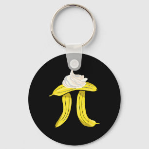Bynana Cream Pi Symbol - Math Nerd Pie Lover  Key Ring