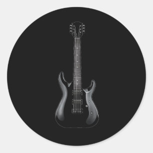 Bynd Rock And Roll Guitar S For Men Bynd Tee 10 Classic Round Sticker