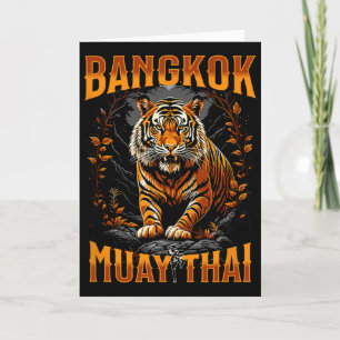 Byngkok Thailand Muay Thai Martial Arts Kickboxing Card