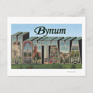 Bynum, MontanaLarge Letter ScenesBynum, MT Postcard