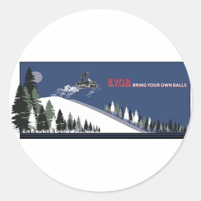 byob[Conver Classic Round Sticker (Front)