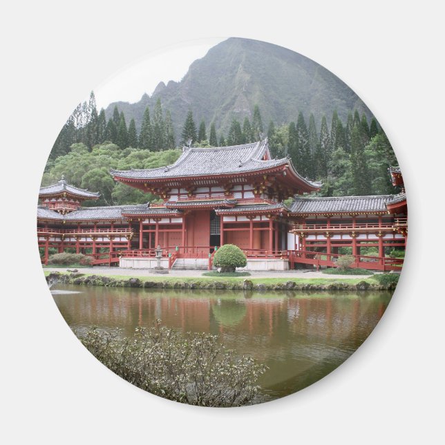 byodo temple hawaii magnet (Front)