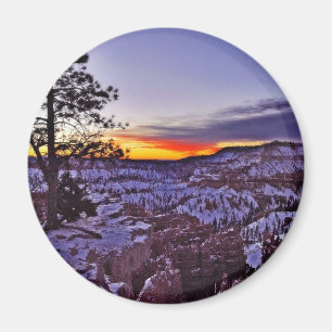 Byrce Canyon Sunrises Morning Winter Magnet