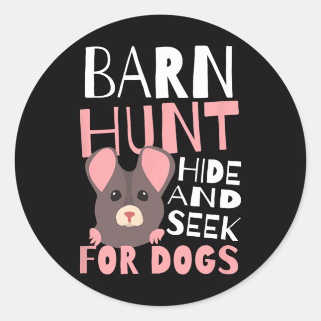 Byrn Hunt Hide And Seek Design Rn Hunt  Classic Round Sticker (Front)