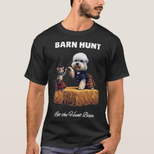 Byrn Hunt Lover - Cute Rat And Dandie Dinmont Dog  T-Shirt