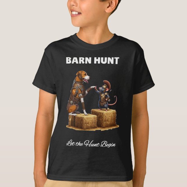 Byrn Hunt Lover - Cute Warrior Rat And American Fo T-Shirt (Front)