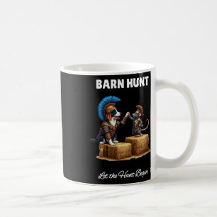 Byrn Hunt Lover - Cute Warrior Rat And Border Coll Coffee Mug