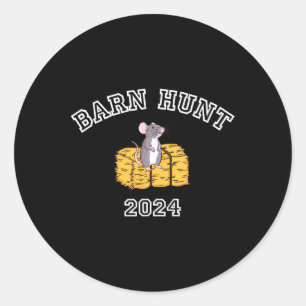 Byrn Hunt Lover - Rn Hunt 2024 With Cute Rat And H Classic Round Sticker