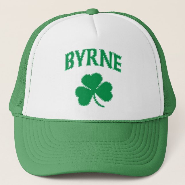 Byrne Irish Shamrock Trucker Hat (Front)