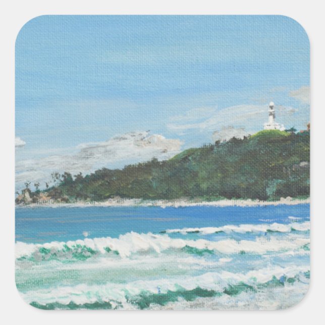 Byron Bay Australia. 27/11/1998 Square Sticker (Front)