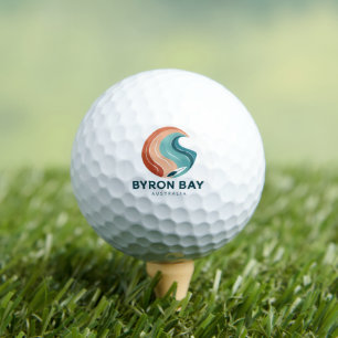 Byron Bay Australia Retro Wave Logo T-Shirt Vintag Golf Balls