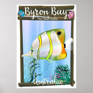 Byron Bay Australia travel poster. Poster