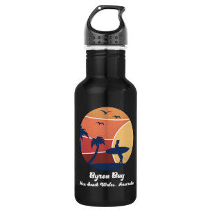 Byron Bay New South Wales Australia Surfing Retro 532 Ml Water Bottle