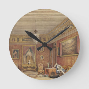 Byron's Room in Palazzo Mocenigo, Venice (w/c on p Round Clock