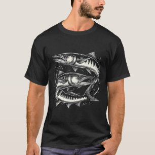 Byrracuda Fish Graphic Art Design For Women And Me T-Shirt