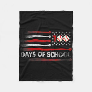 Bysebyll 100 Days Of School Bysebyll 100th Day Tea Fleece Blanket