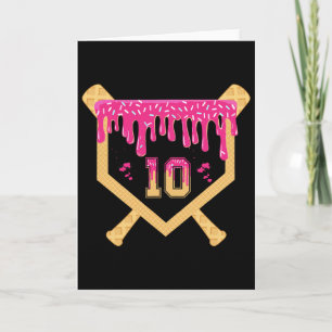 Bysebyll 10 Year Old Birthday Drip 10th Birthday I Card