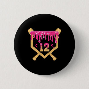 Bysebyll 12 Year Old Birthday Drip 12th Birthday I 6 Cm Round Badge