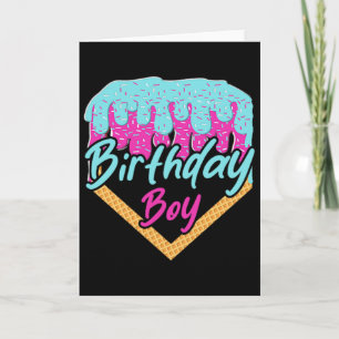 Bysebyll 5 Year Old Ice Cream Drip 5th Birthday Bo Card