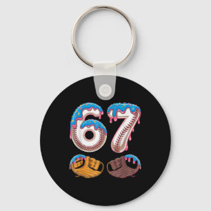 Bysebyll 67 - Ice Cream Drip 67 Meme Funny Player  Key Ring