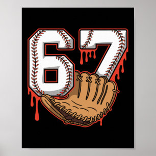 Bysebyll 67 Six Seven Alpha Slang 6 7 Meme Kids Te Poster
