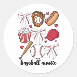 Bysebyll Auntie Coquette Bow For Women Nephew Byse Classic Round Sticker