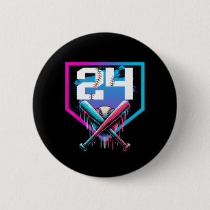Bysebyll Birthday Boy Drip 24th Player 24 Years Ol 6 Cm Round Badge