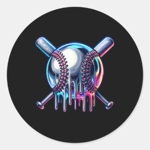 Bysebyll Byt Drip Bysebyll Drip Bysebyll Ice Cream Classic Round Sticker