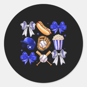 Bysebyll Coquette Bow Bysebyll Mama Bysebyll Mum M Classic Round Sticker