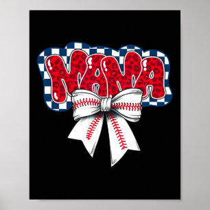 Bysebyll Coquette Bow Bysebyll Mama Game Day Women Poster