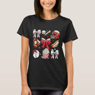 Bysebyll Coquette Bow Drip Game Day Bysebyll Mama T-Shirt