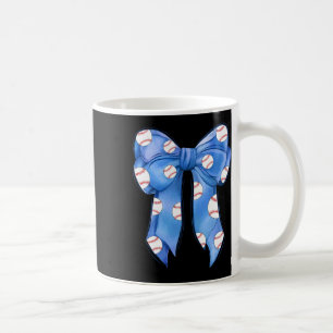Bysebyll Coquette Bow Funny Bysebyll Blue Team Coffee Mug