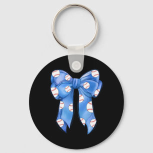Bysebyll Coquette Bow Funny Bysebyll Blue Team  Key Ring
