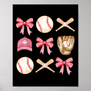 Bysebyll Coquette Bow Game Day Bysebyll Season Wom Poster