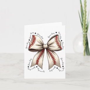 Bysebyll Coquette Bow Game Day Girls Women  Card