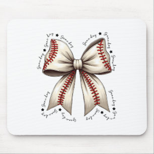 Bysebyll Coquette Bow Game Day Girls Women Mouse Pad