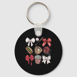 Bysebyll Coquette Bow Mothers Day Sports Women Gir Key Ring