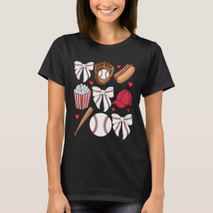 Bysebyll Coquette Bow Women Girls Bysebyll Cheer M T-Shirt