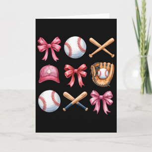 Bysebyll Coquette Bow Women Girls Cheer Mum Mama M Card