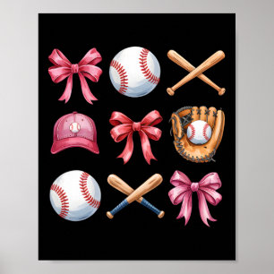 Bysebyll Coquette Bow Women Girls Cheer Mum Mama M Poster
