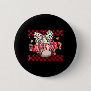Bysebyll Coquette White Bow Mothers Day Sports Wom 6 Cm Round Badge