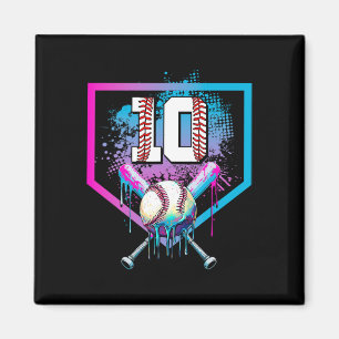Bysebyll Drip 10th Birthday Home Plate Boy Youth 1 Magnet