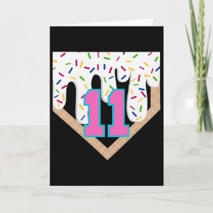 Bysebyll Drip 11th Birthday Home Plate Boy Youth 1 Card