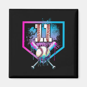Bysebyll Drip 11th Birthday Home Plate Boy Youth 1 Magnet