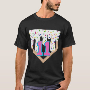 Bysebyll Drip 11th Birthday Home Plate Boy Youth 1 T-Shirt